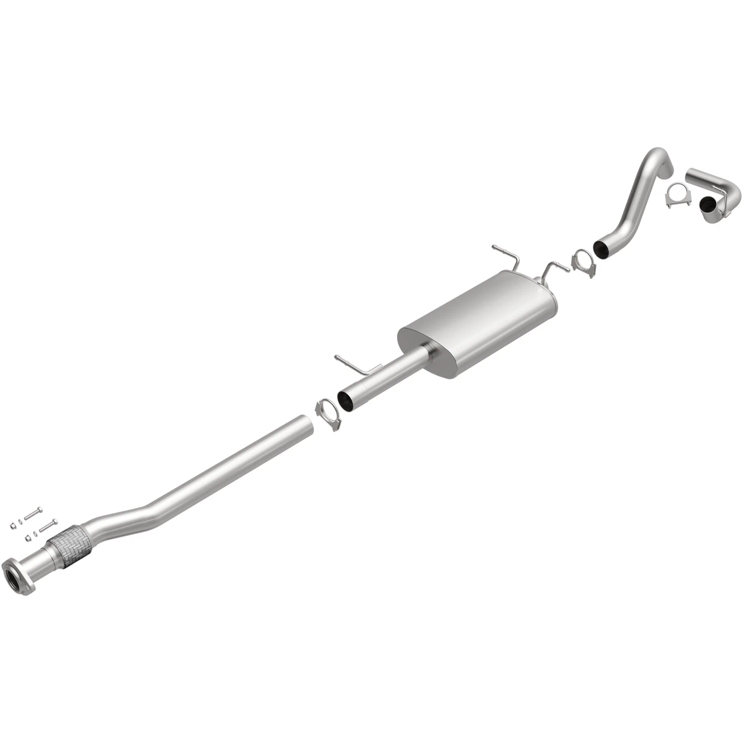 2007-2008 Chevy Silverado 1500 Direct-Fit Replacement Exhaust System 106-0464